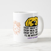 Always Watching Mug – Dog Snack Patrol Duty Jumbo-Tasse (Vorderseite Rechts)