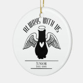 Always With Us: Angel Cat Tribute Keramik Ornament (Links)