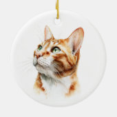 Always With Us: Angel Cat Tribute Keramik Ornament (Hinten)