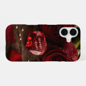 Always Yours Red Rose Romantic Valentine Aesthetic iPhone 16 Hülle (Rückseite (Horizontal))