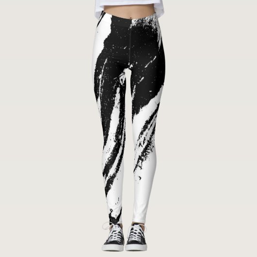 AlwaysAbstrkt Blk/Wht III Leggings (Vorderseite)