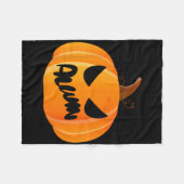Alwin Name Custom Pumpkin Personalisiert Halloween Fleecedecke (Vorderseite (Horizontal))