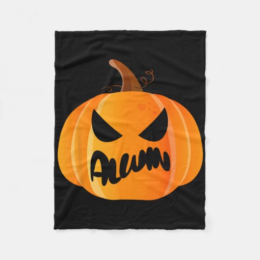 Alwin Name Custom Pumpkin Personalisiert Halloween Fleecedecke (Vorderseite)