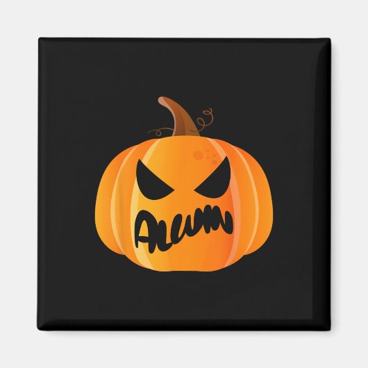 Alwin Name Custom Pumpkin Personalisiert Halloween Magnet (Vorne)