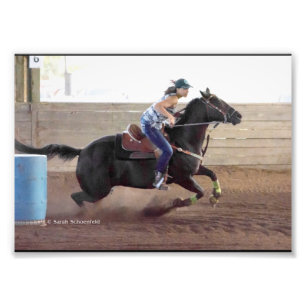 Alycia Barrel Race Fotodruck