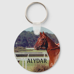 Alydar Belmont Stakes Post Parade 1978 Schlüsselanhänger