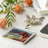 Alydar Belmont Stakes Posten-Parade 1978 Schlüsselanhänger (Seite)