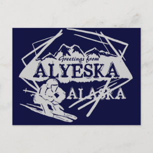 Alyeska Alaska Grüße Seefahrer-Postkarte Postkarte