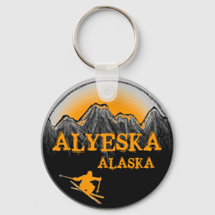 Alyeska Alaska Orangenski Schlüsselanhänger