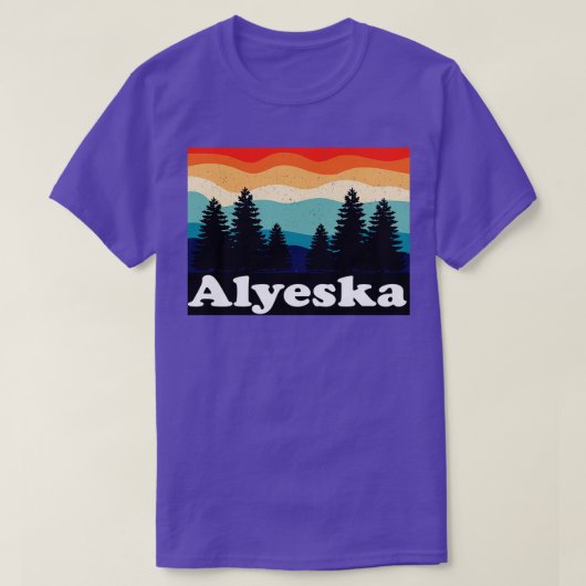 Alyeska Alaska Retro T-Shirt (Design vorne)