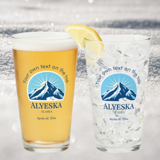 Alyeska Alaska ski resort drinks beer Glas