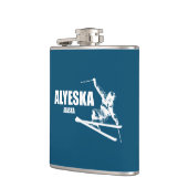 Alyeska Alaska Skier Flachmann (Links)