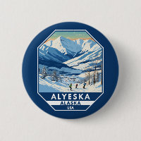 Alyeska Alaska Winter Reisen Vintag