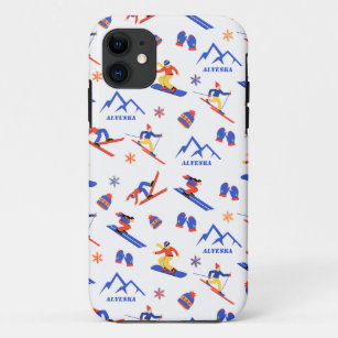 Alyeska Girdwood Alaska Ski-Snowboard-Muster Case-Mate iPhone Hülle