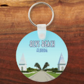 Alys Beach Florida Golfküste Vintag Schlüsselanhänger (Vorderseite)