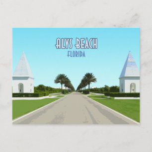 Alys Beach Florida Golfküste Vintage Postkarte