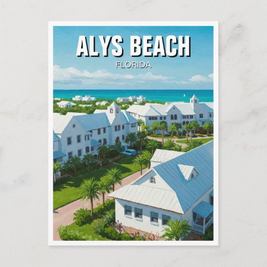 Alys Beach Florida Reise Postkarte (Vorderseite)
