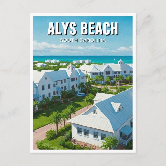 Alys Beach Florida Travel Postkarte (Vorderseite)
