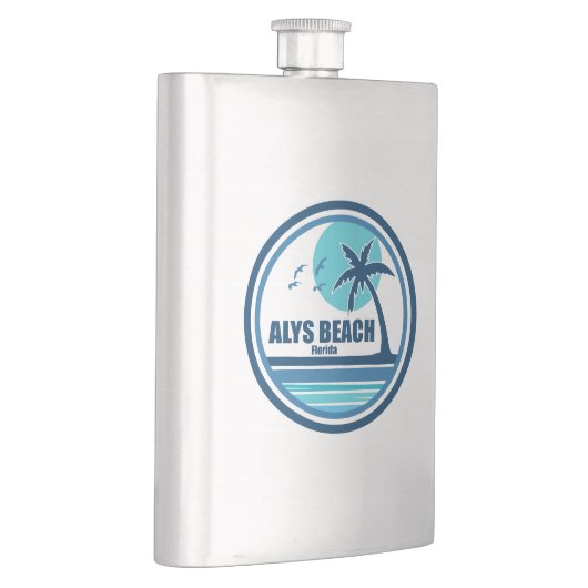 Alys Beach Fort Walton Palm Tree Birds Flachmann (Rechts)