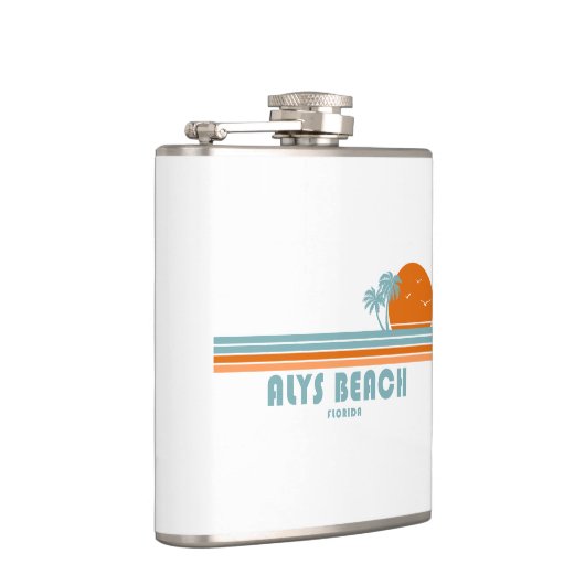 Alys Beach Fort Walton Sun Palm Trees Flachmann (Rechts)