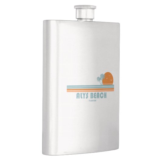 Alys Beach Fort Walton Sun Palm Trees Flachmann (Rechts)