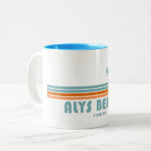 Alys Beach Fort Walton Sun Palm Trees Zweifarbige Tasse (Vorderseite Links)
