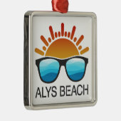Alys Beach-Sonnenbrille Ornament Aus Metall (Rechts)