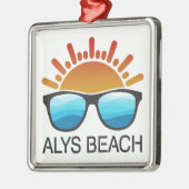 Alys Beach-Sonnenbrille Ornament Aus Metall (Links)
