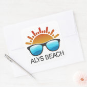 Alys Beach-Sonnenbrille Quadratischer Aufkleber (Umschlag)