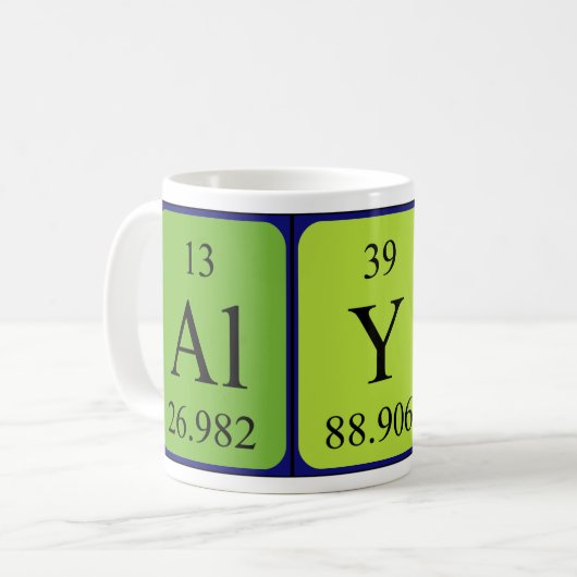 Alys Periodenname Tasse (Vorderseite Links)