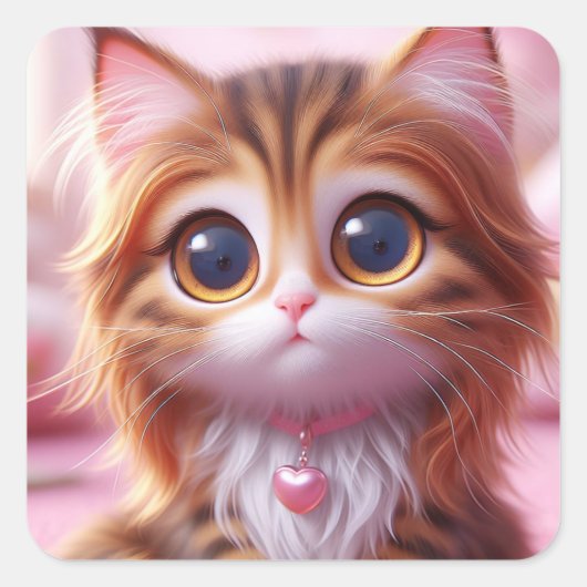 "Alys" Quadratischer Aufkleber (Vorderseite)