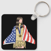 Alysa-Liu: Die Weltmeisterin  Schlüsselanhänger (Rückseite)