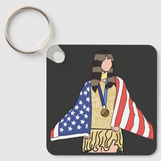 Alysa-Liu: The World Champion  Schlüsselanhänger (Vorderseite)