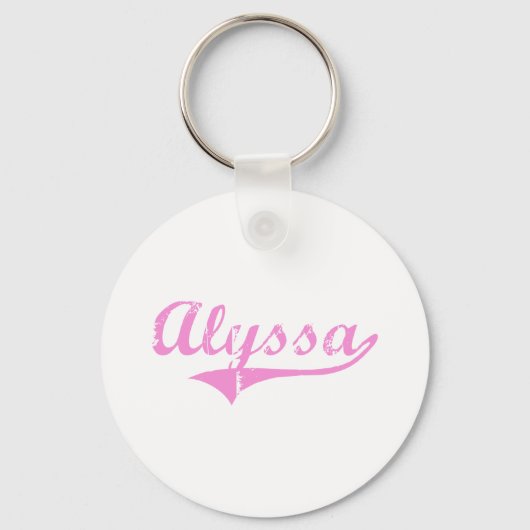 Alyssa Classic Style Name Schlüsselanhänger (Vorderseite)