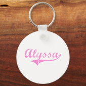 Alyssa Classic Style Name Schlüsselanhänger (Vorderseite)