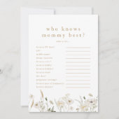 ALYSSA, der die Mommy Best Baby Shower Game Card k Einladung (Vorderseite)