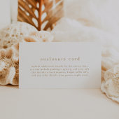 ALYSSA Einzigartiges White Gold Boho Simple Baby D Begleitkarte