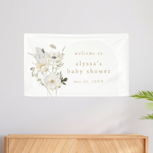 ALYSSA Floral Summer Boho Wild Blume Babydusche Banner