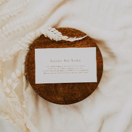 ALYSSA Gold Boho Simple Baby Showbücher für Baby Begleitkarte