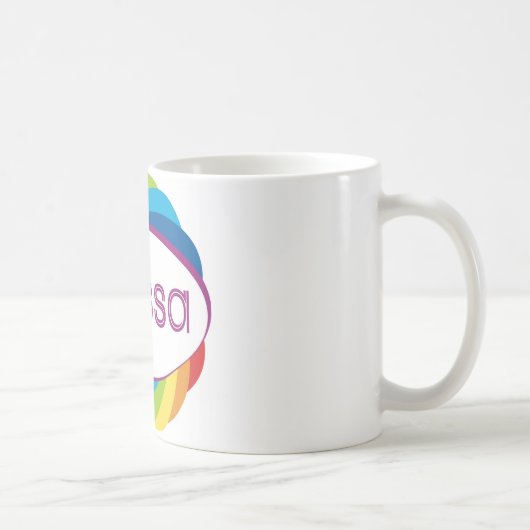 Alyssa im Regenbogen Kaffeetasse (Rechts)