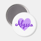 Alyssa Lila Magnet (Vorderseite/Rückseite)