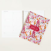 Alyssa Mae Hand Drawn Pink und Orange Foliage Planer (Anzeige)