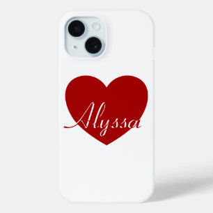 Alyssa - Vorlage für Ihren Namen, Liebe des roten Case-Mate iPhone Hülle
