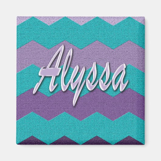 Alyssa Zickzack Magnet (Vorne)