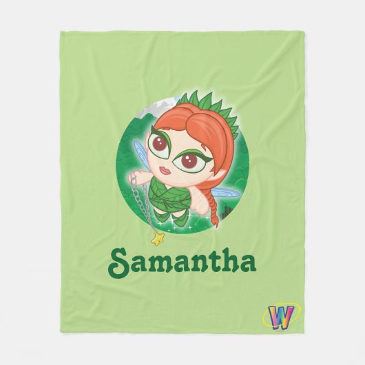 Alyssas magischer Wald Fleecedecke (Vorderseite)