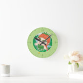 Alyssas magischer Wald Runde Wanduhr (Zuhause)