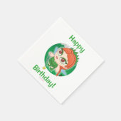 Alyssas magischer Wald Serviette (Ecke)