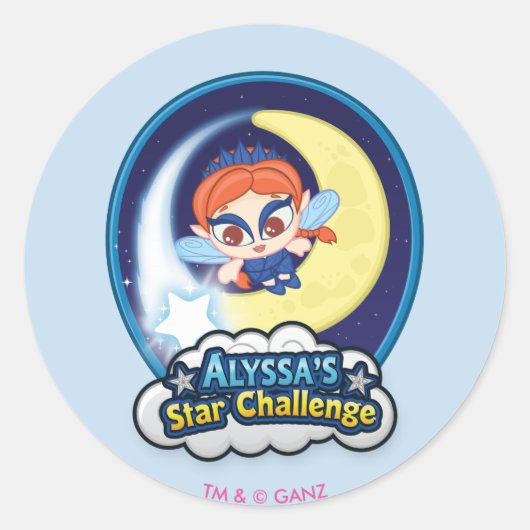 Alyssas Star Challenge Runder Aufkleber (Vorderseite)