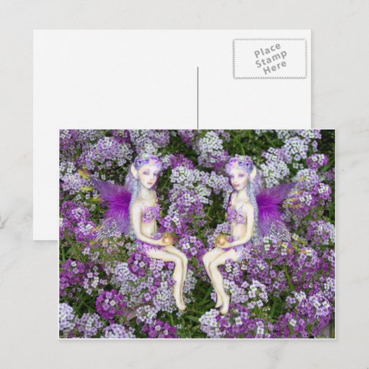 Alyssum - Zwillingsbrüder Postkarte (Vorne/Hinten)