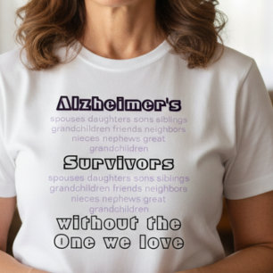 ALZ Alzheimer-Krankheit Bewusstseins Überlebende T-Shirt
